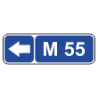Дорожный знак 6.14.2 «Номер маршрута» (широкий) (металл 0,8 мм, III типоразмер: 450х1350 мм, С/О пленка: тип А коммерческая)